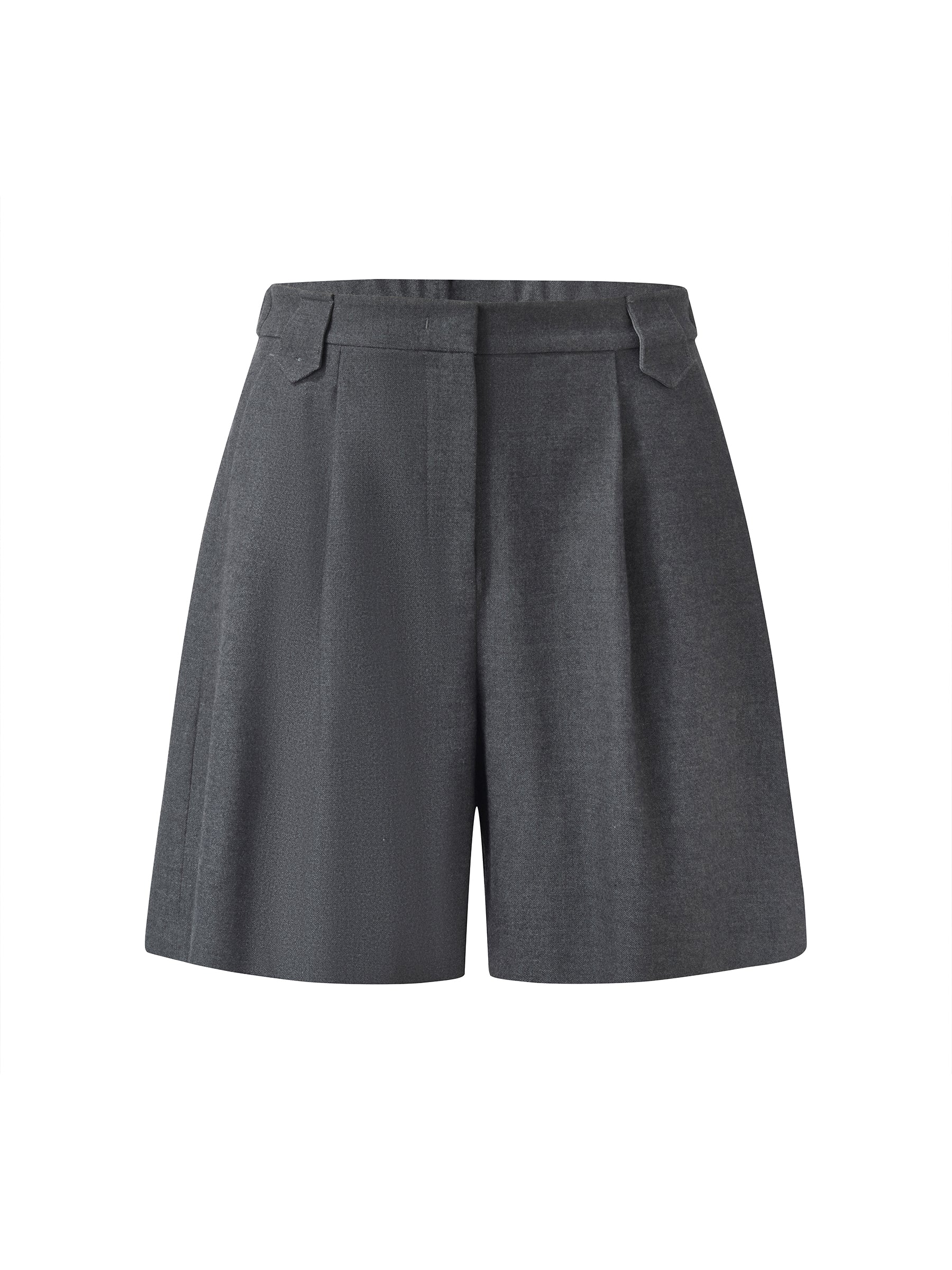 Wool Blend Women A-Line Shorts