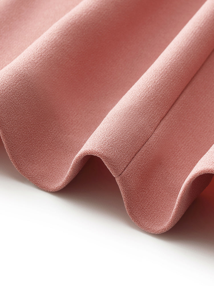 Acetate Collarless Women Crop Blazer