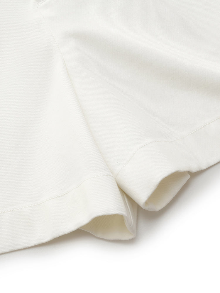 Denim Oil-Resistant Women Shorts With Belt