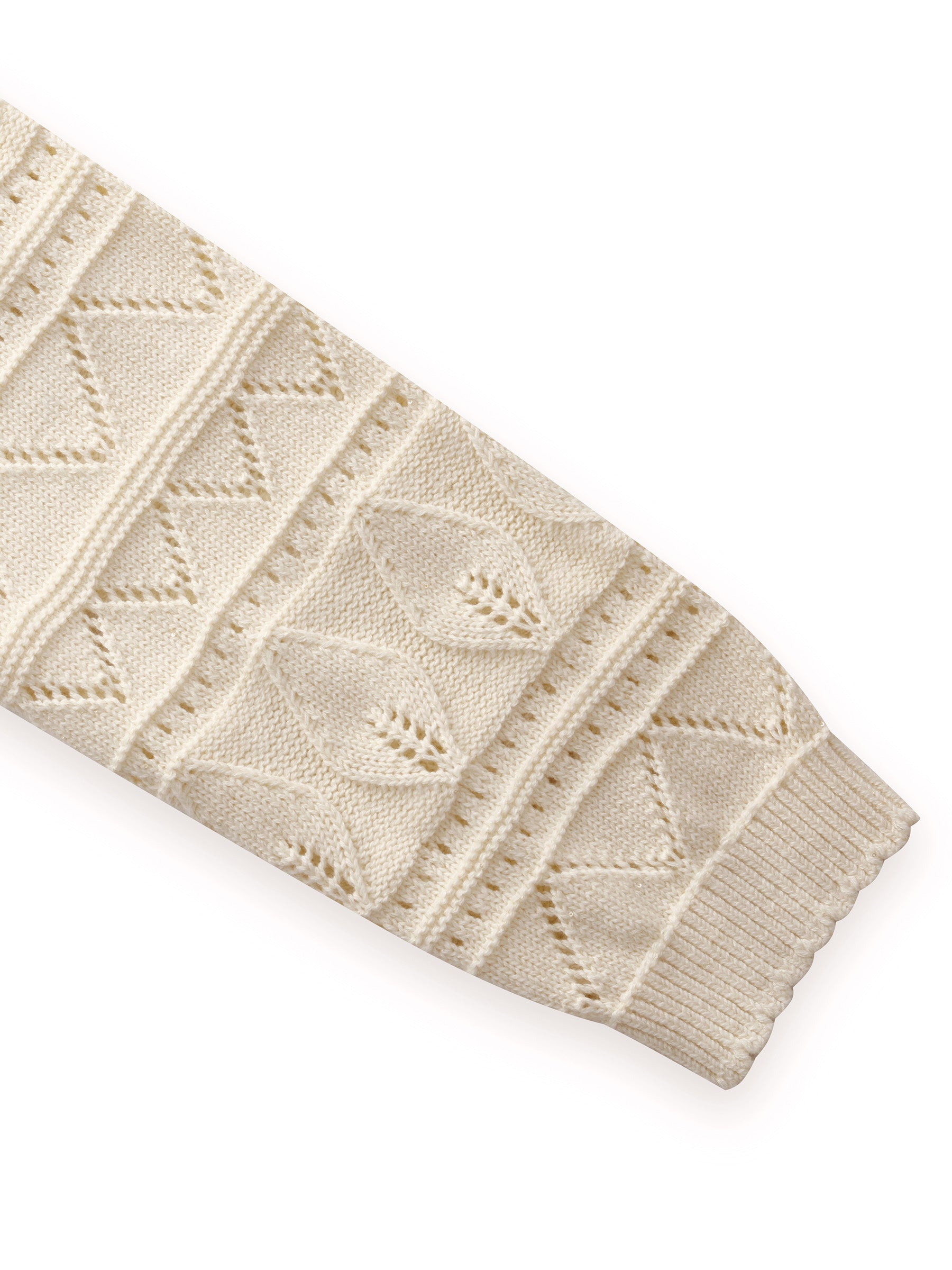 Cotton Sequins Women Open-Knit Top