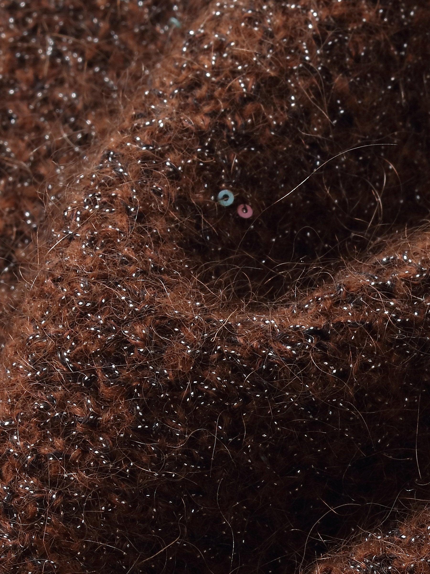 Mohair Wool Blend Sequins Women Sweater