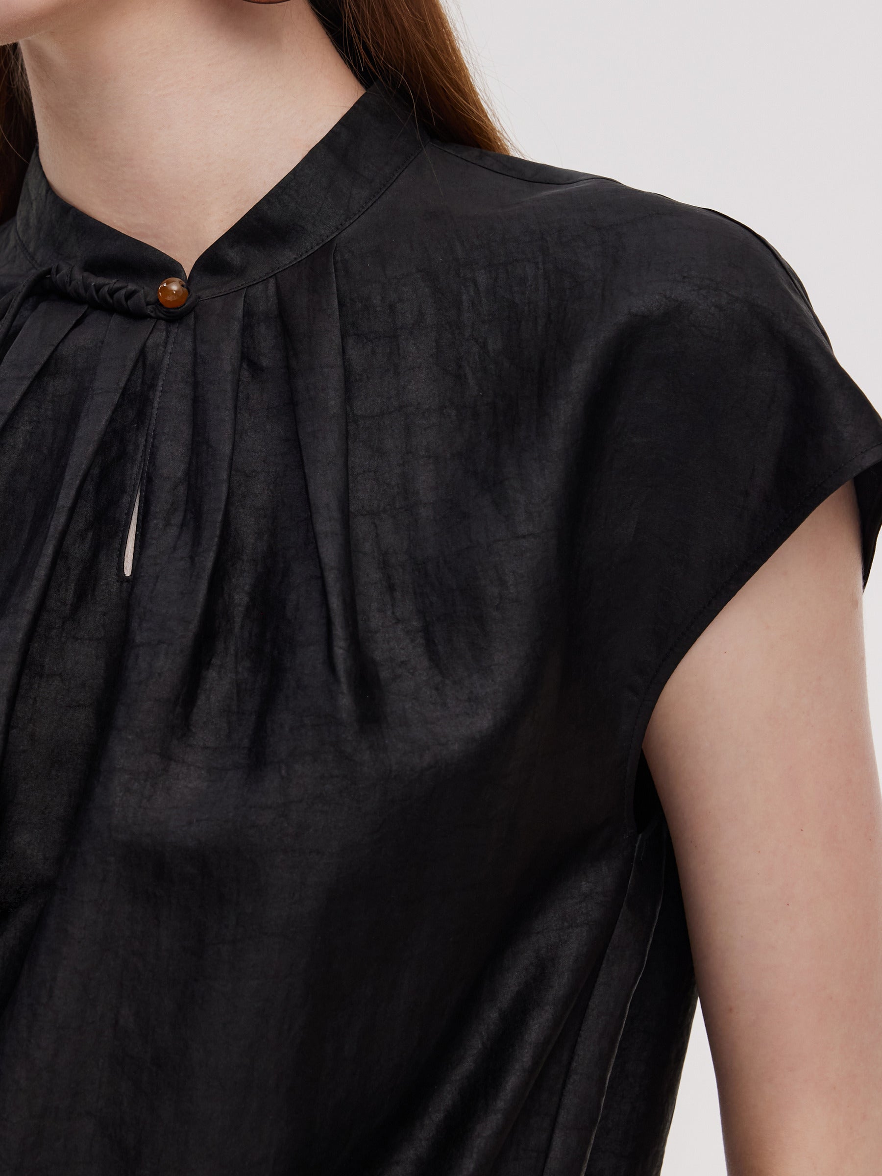 16MM Xiang Yun Silk Women Cap Sleeve Top