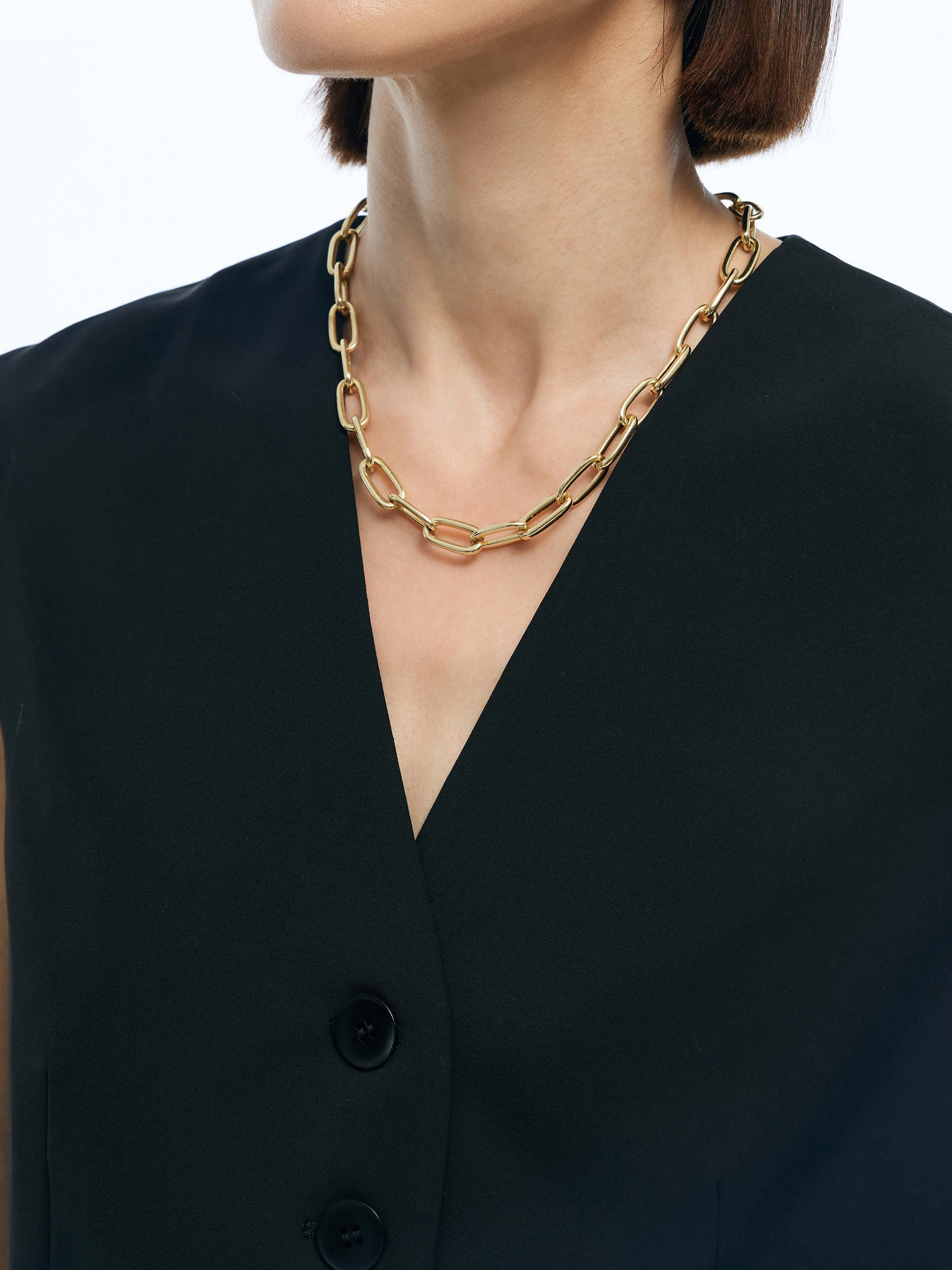 Stretch V-Neck Women Single-Breasted Vest