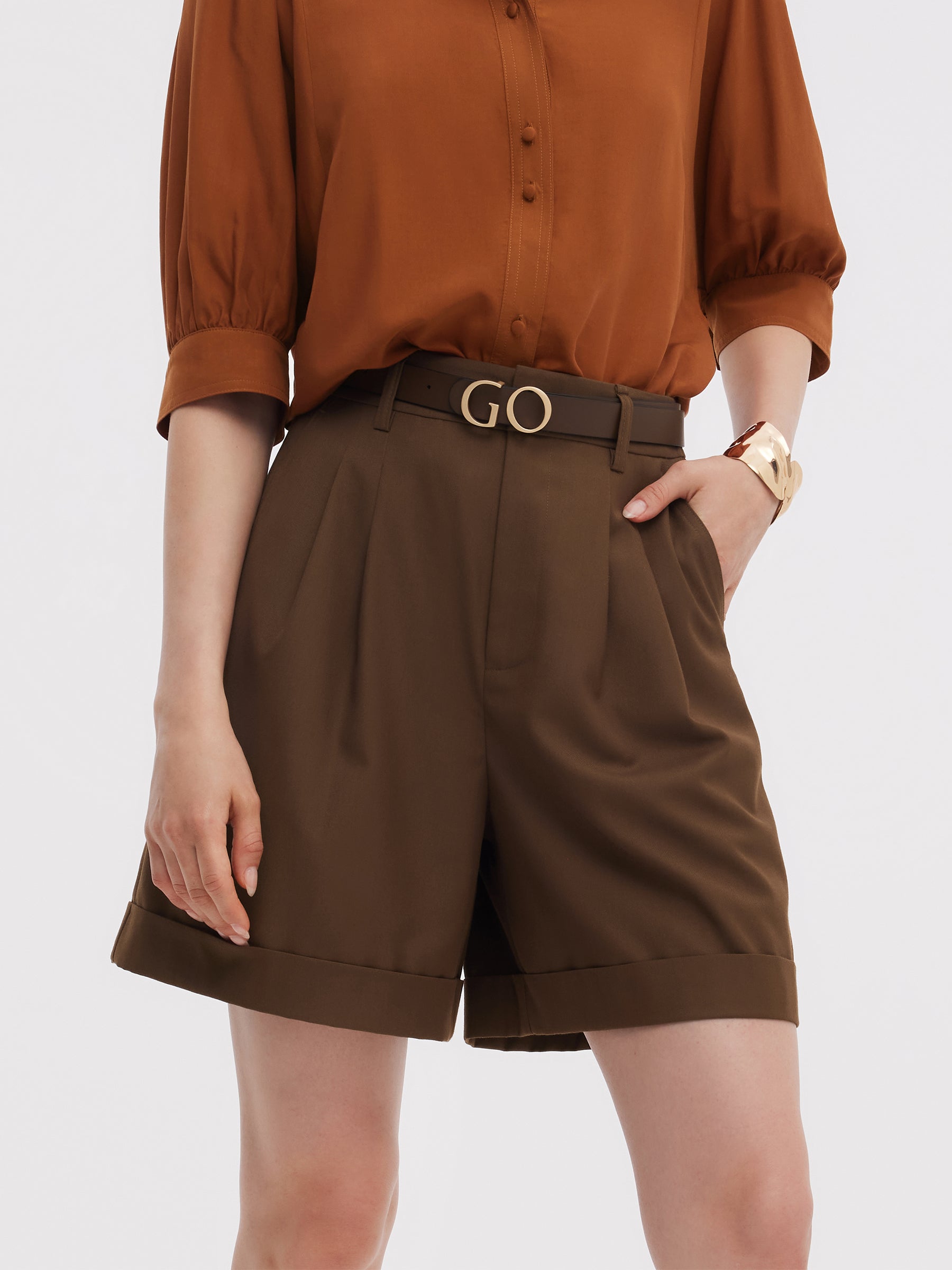 Loose Fit A-Line Women Shorts