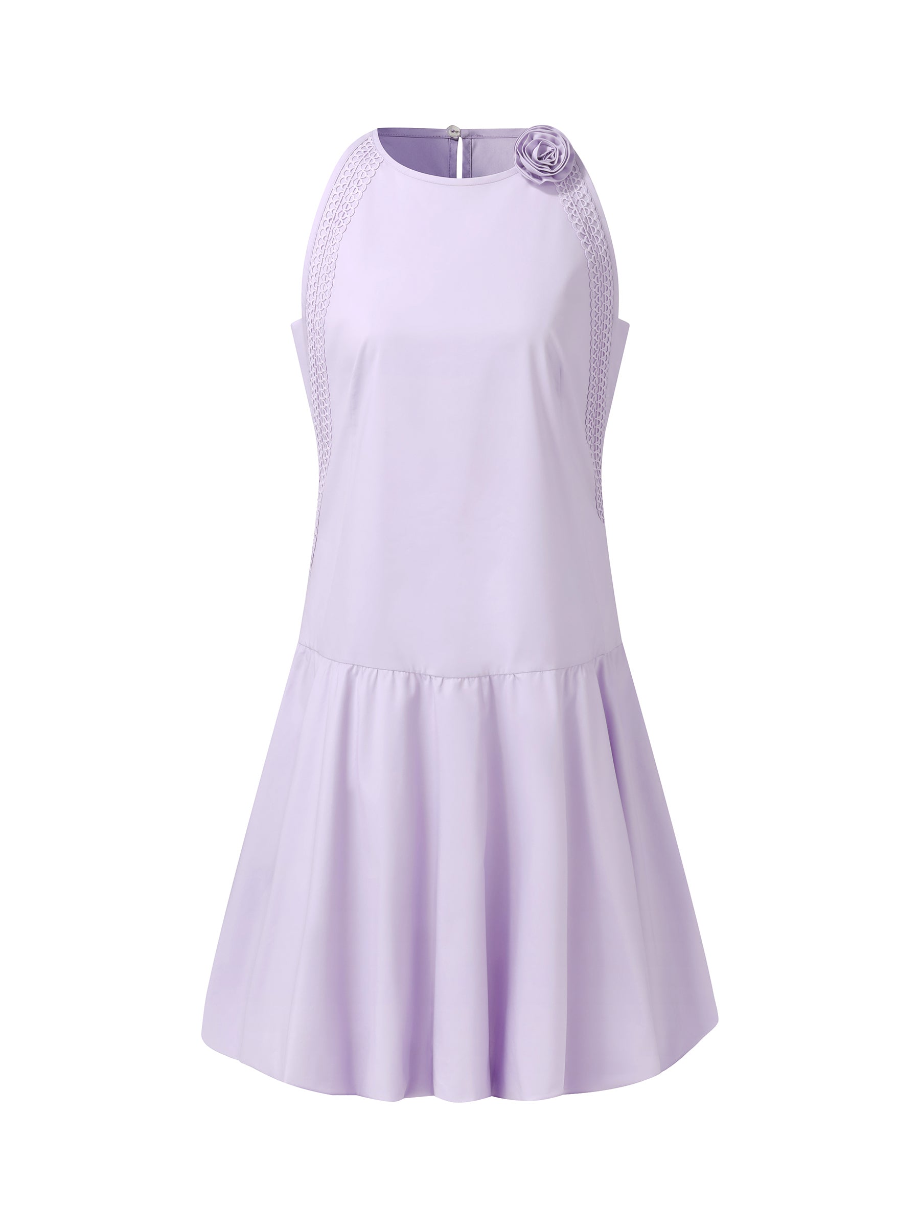 A-Line Flared Hem Women Mini Vest Dress