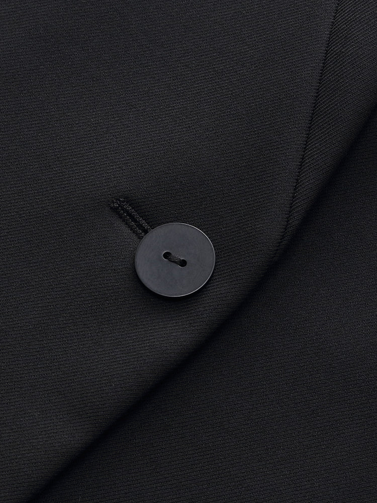 100% Wool V-Neck Women Blazer