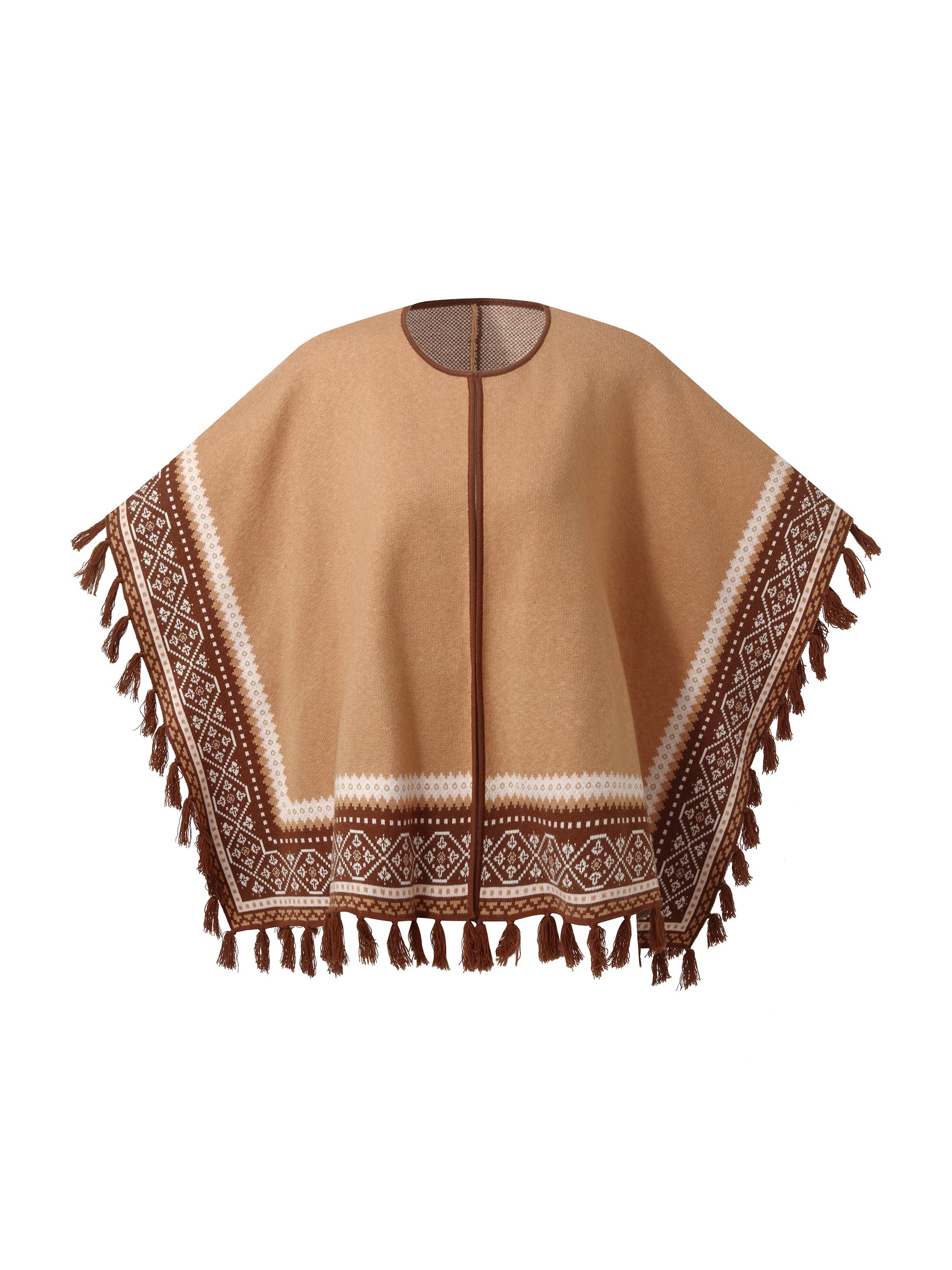 Pre-Order Loose Fringe Women Poncho Sweater