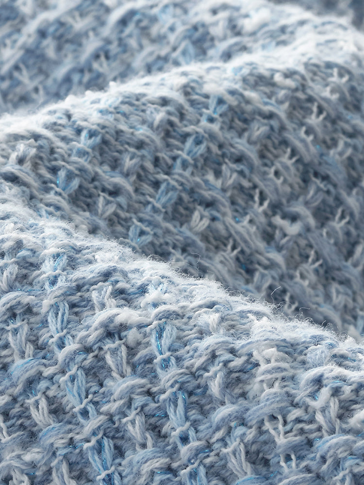 Contrast Collar Women Knit Polo Tank Top