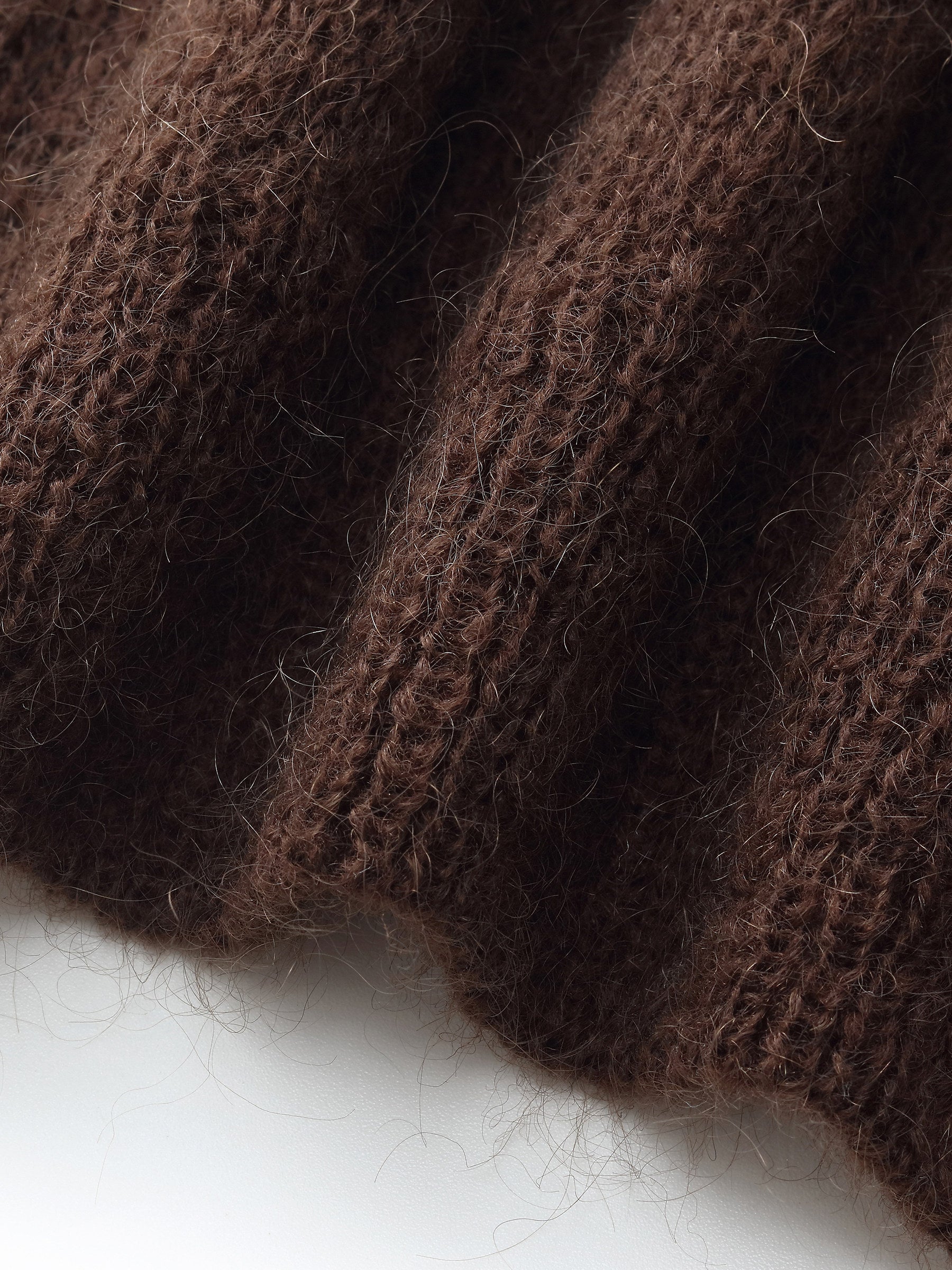 Mohair Wool Blend Women Hand-Crocheted Floral Sweater