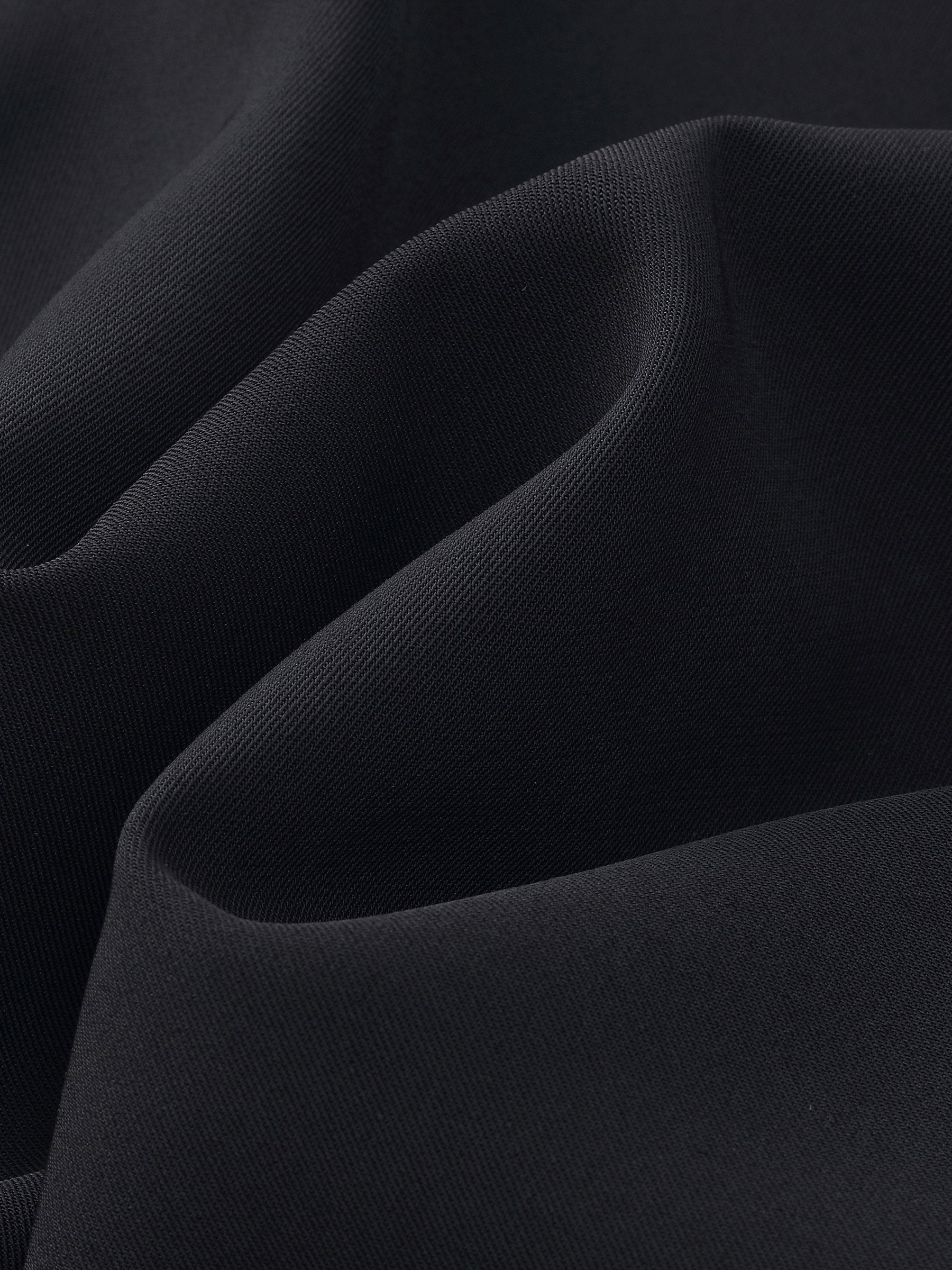 Patchwork Ruffle Collar Pleated Sleeve Women Mini Dress