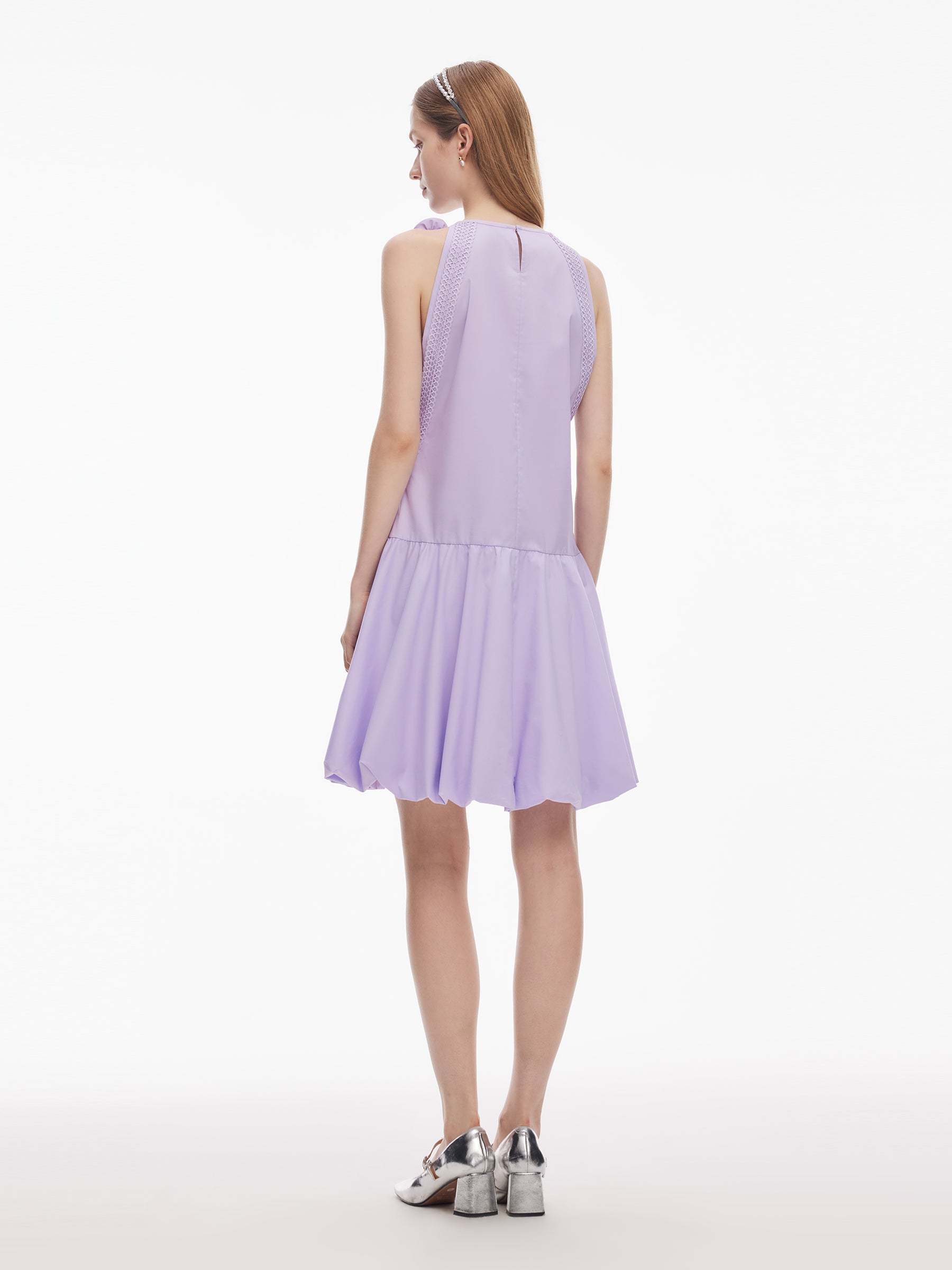 A-Line Flared Hem Women Mini Vest Dress