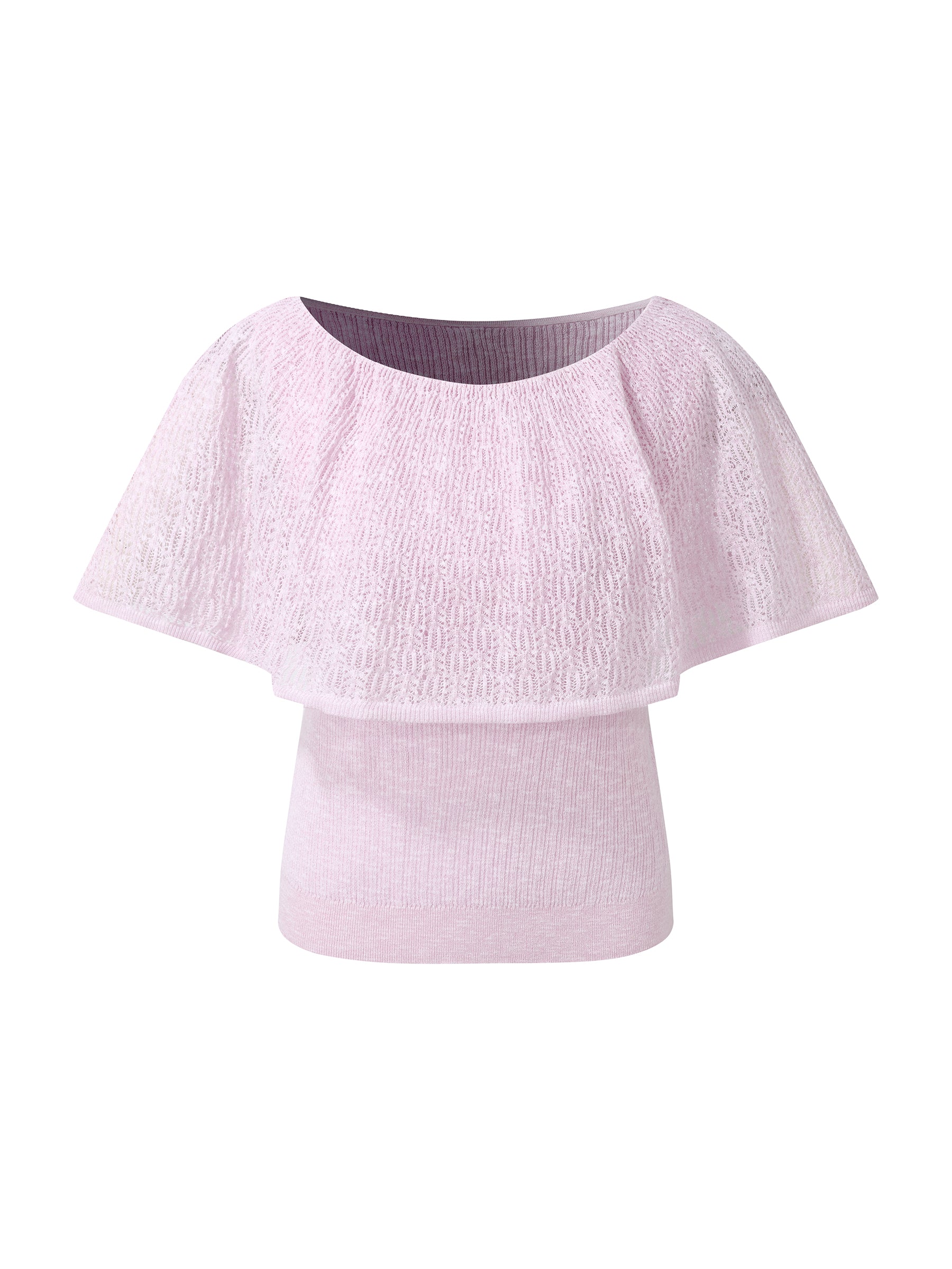 Capelet Adjustable Neck Women Knit Top