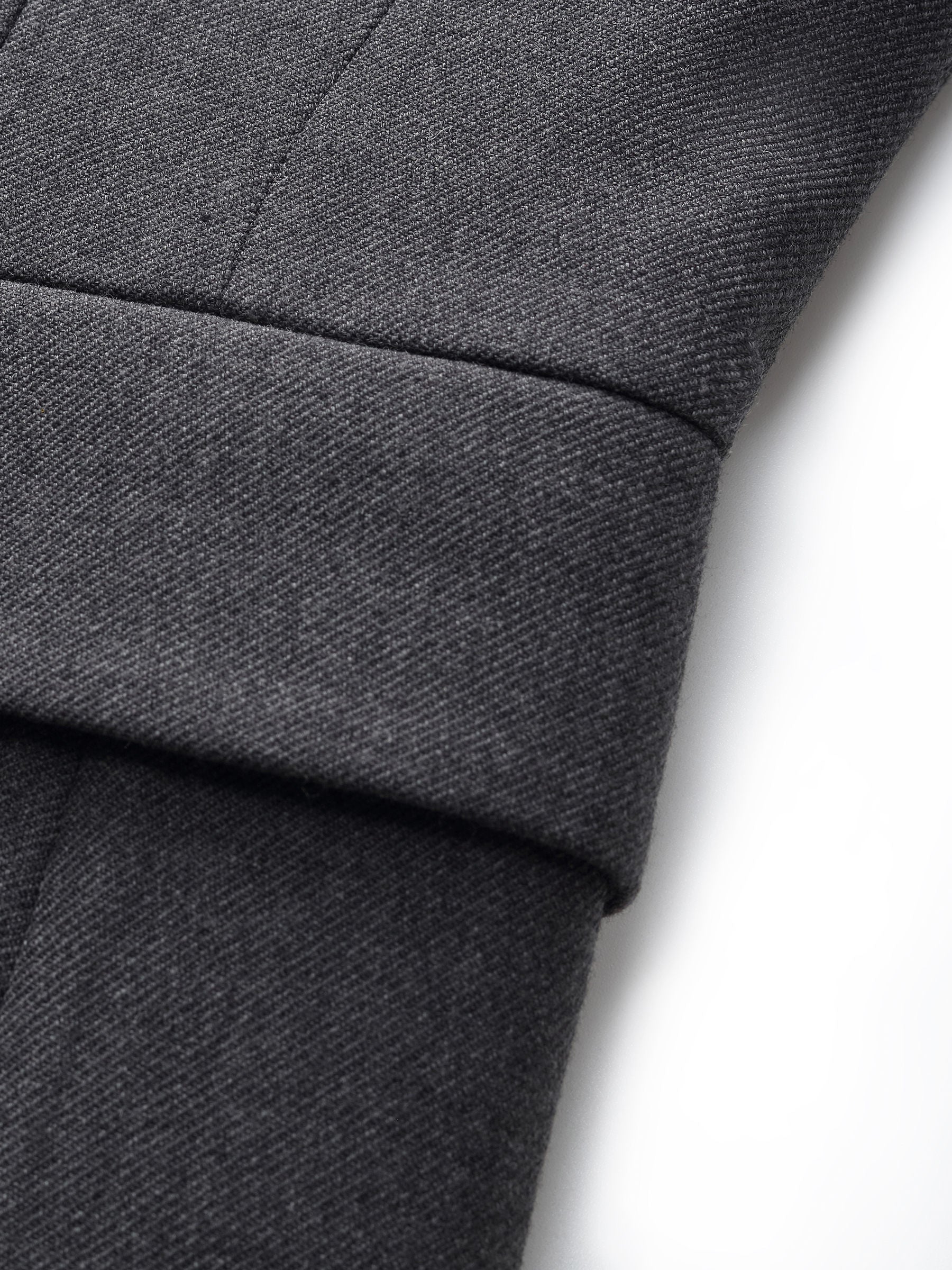 Worsted Wool Blend Women Blazer With Fringe Scarf And Belt