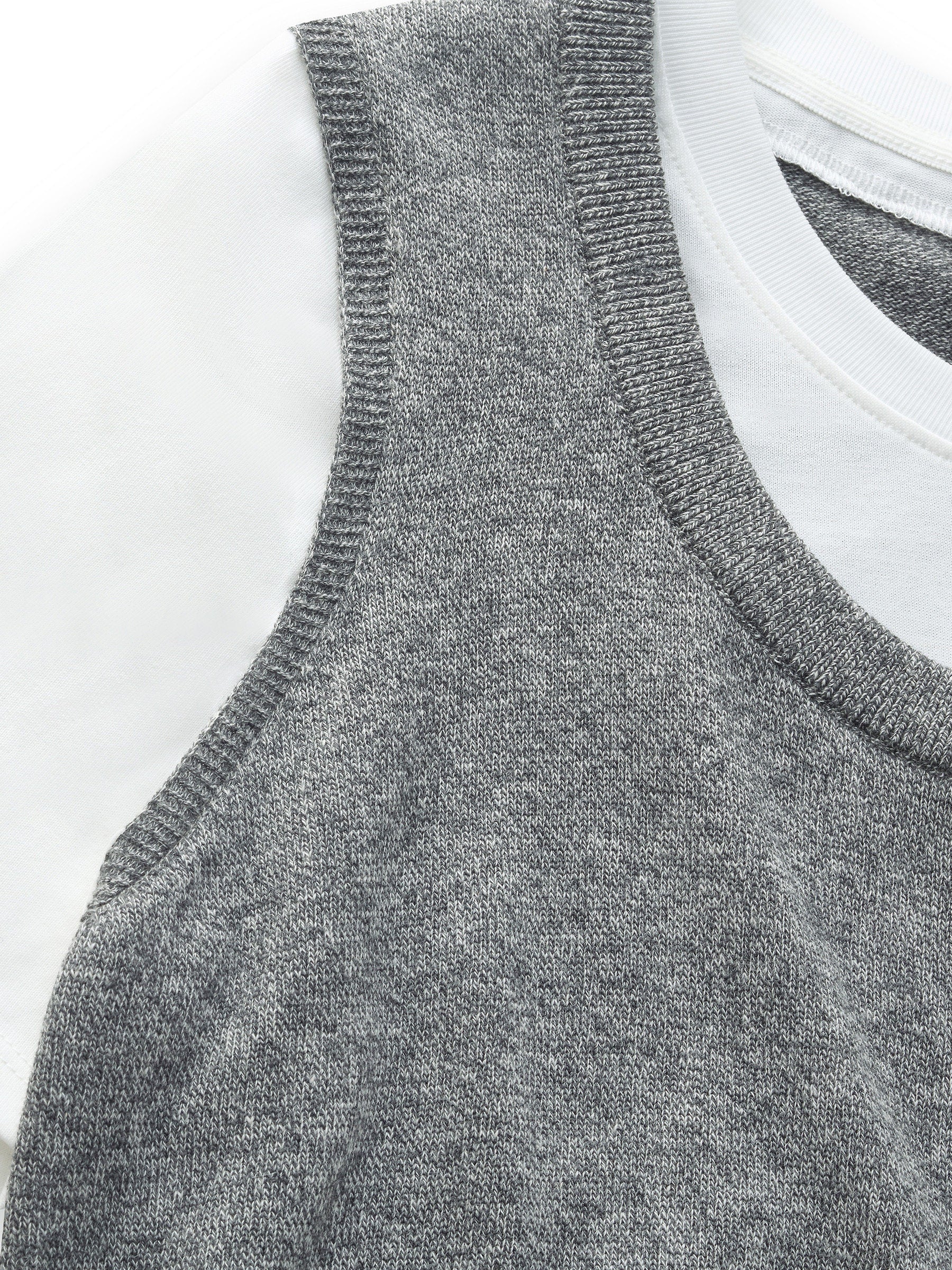 Lyocell Cotton Blend Women Mock Layered T-shirt