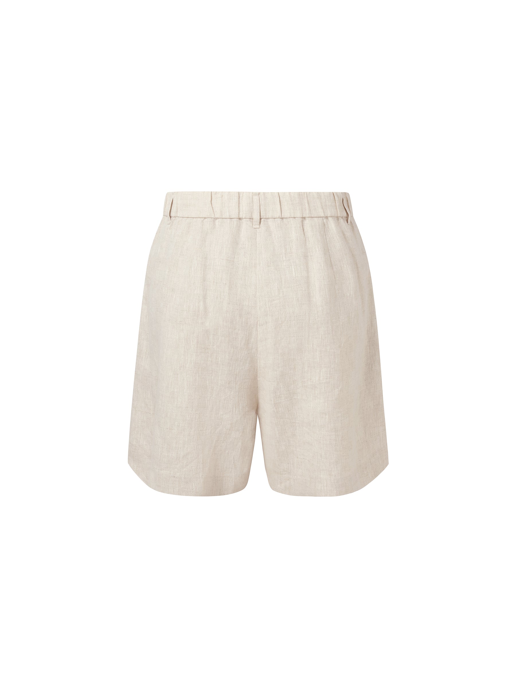100% Linen Women Pocket Shorts