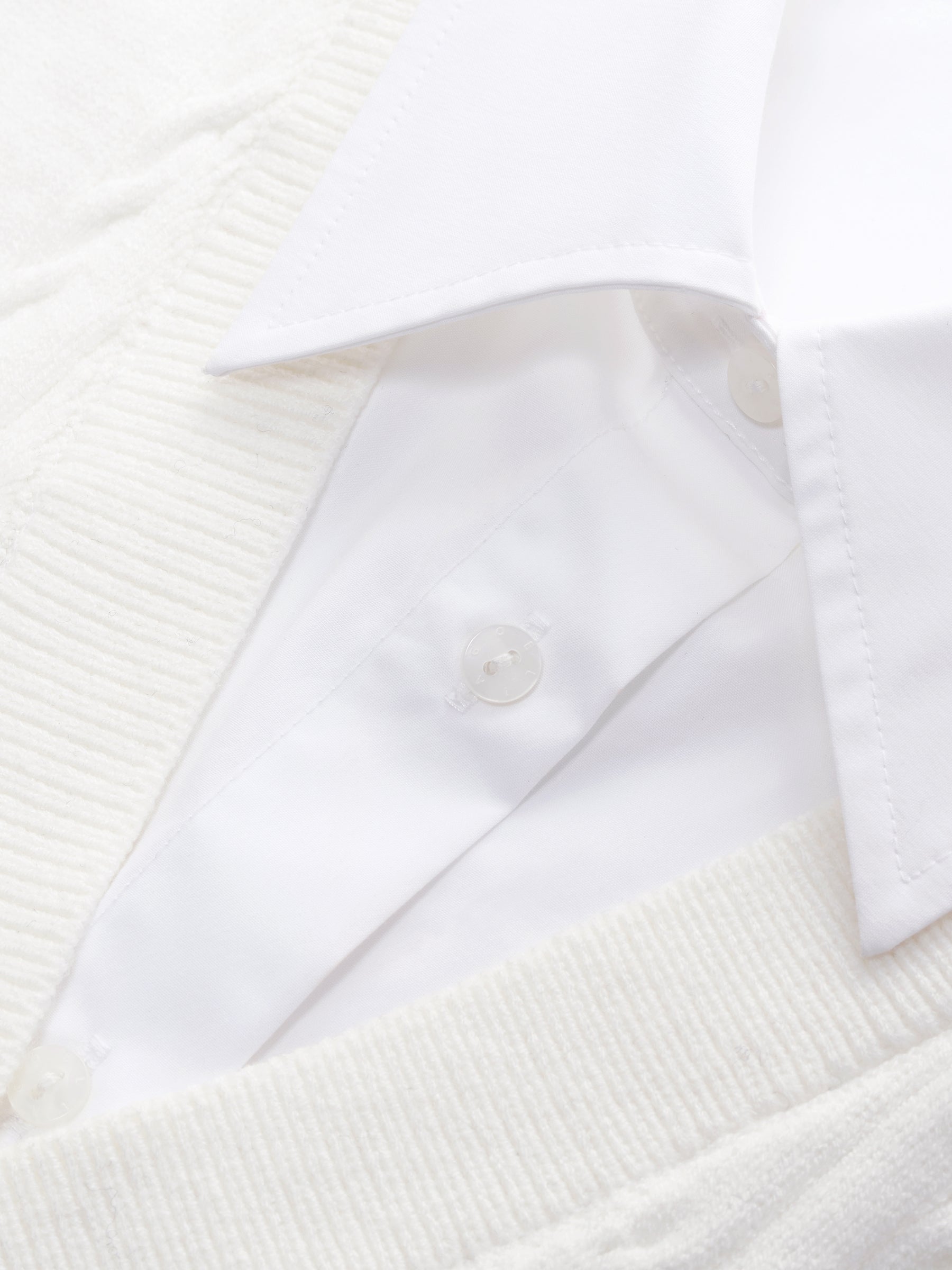 Lyocell Blend Faux Two-Piece Women Patchwork Shirt