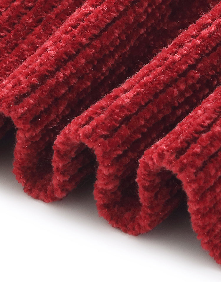 Chili Red Turtleneck Women Sweater