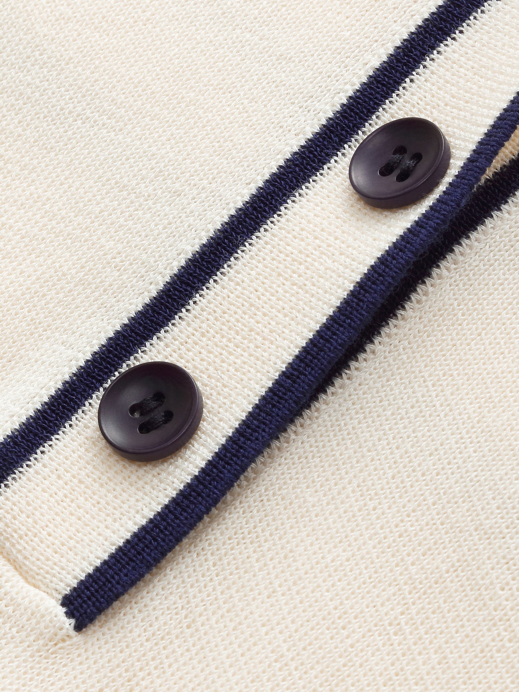 Acetate Cotton Blend Women Sailor Collar Knit Top