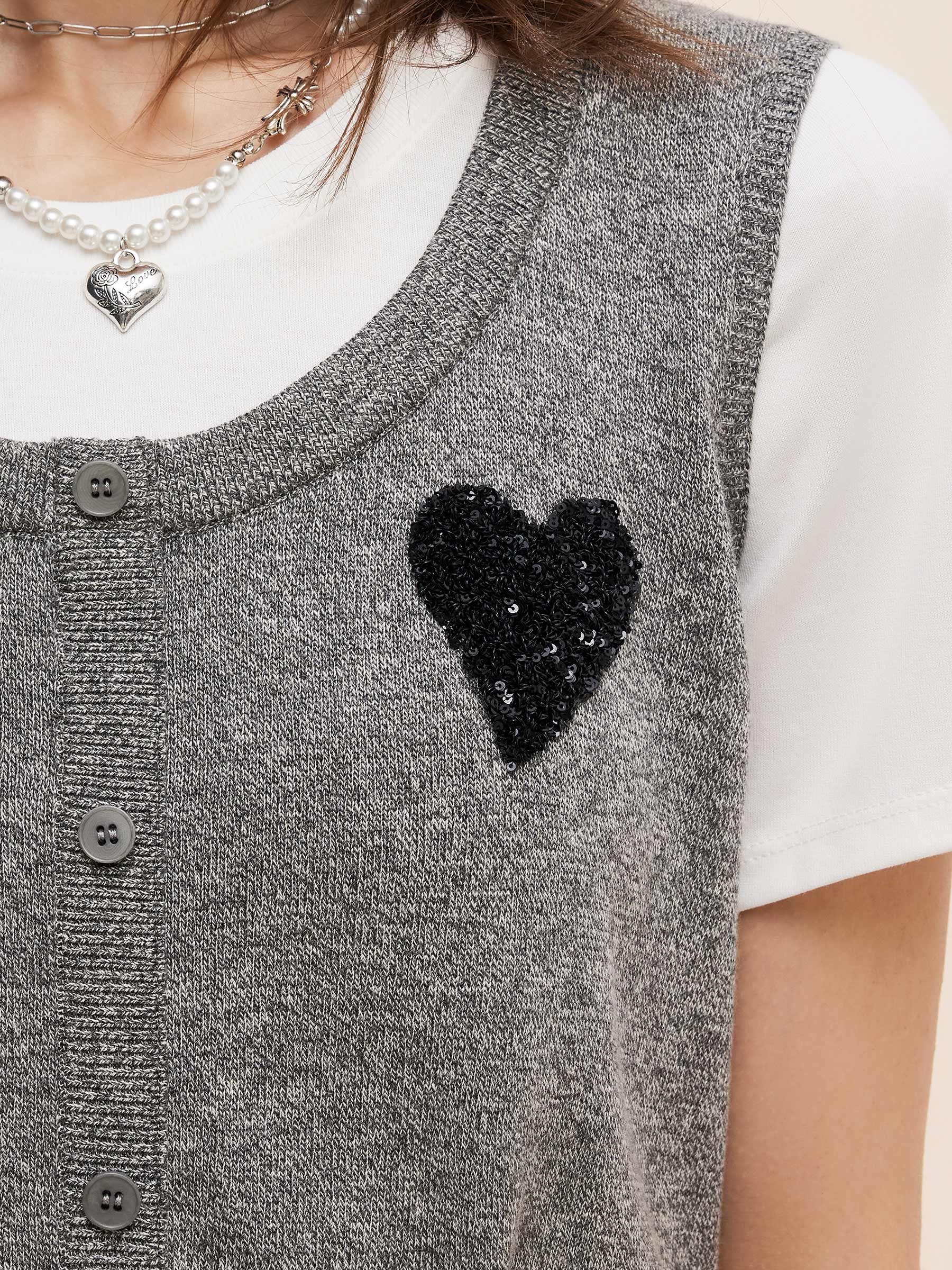 Lyocell Cotton Blend Women Mock Layered T-shirt