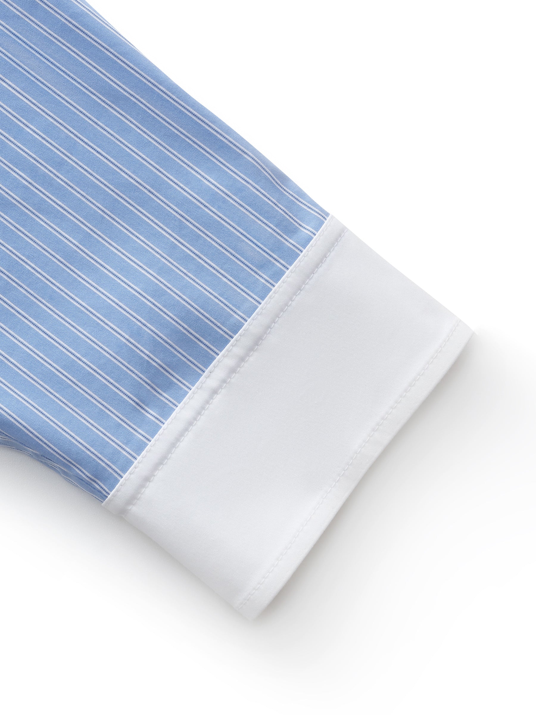 Color Block Stripe Women Oversized Shirt