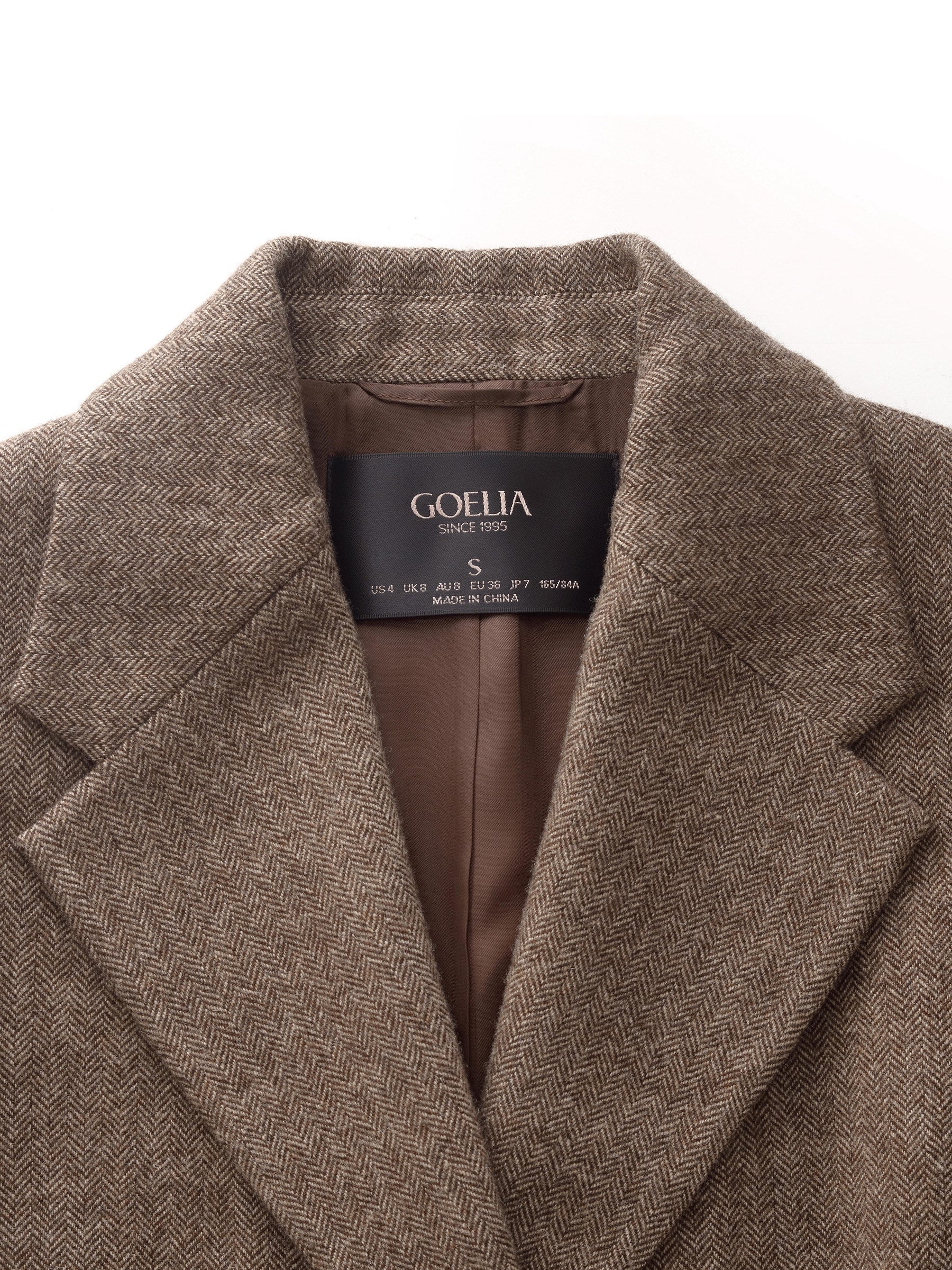 100% Washable Wool Gathered Waist Women Blazer