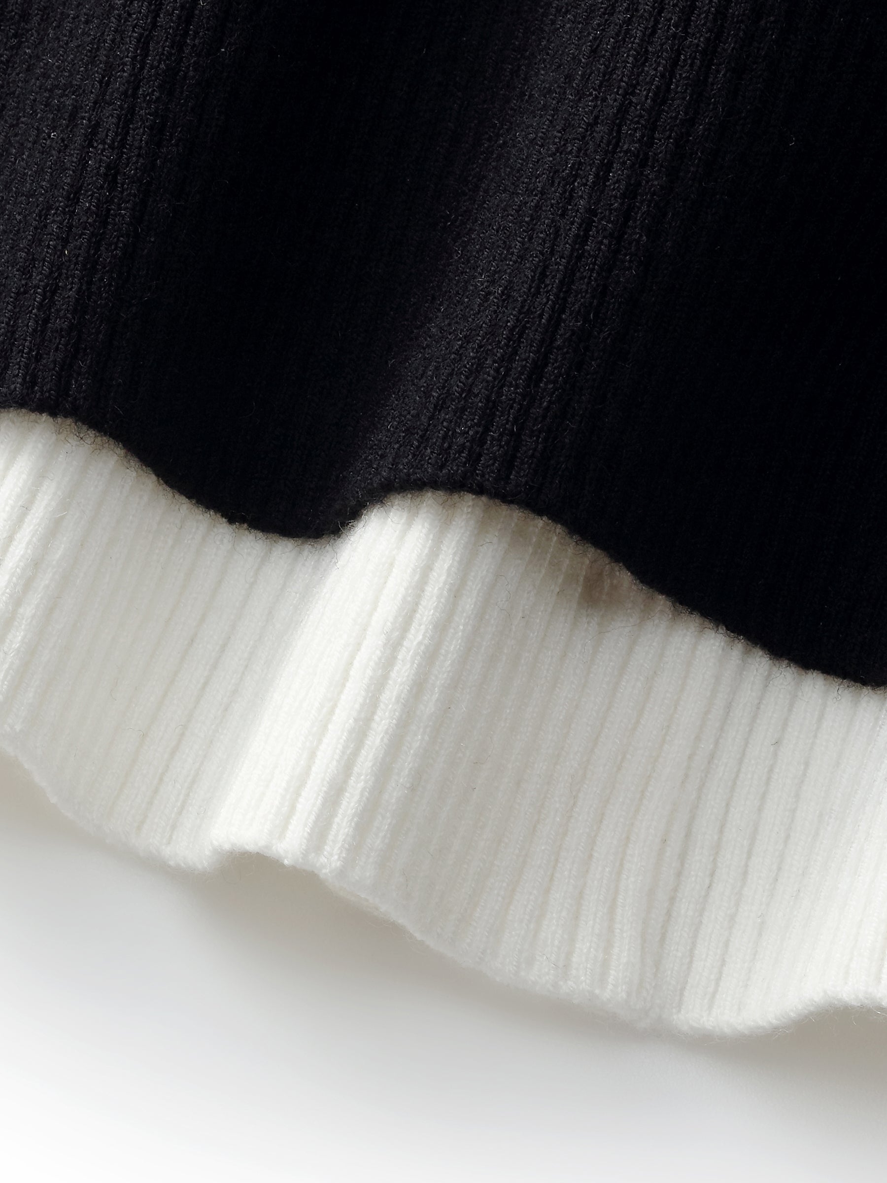 Lyocell Blend Faux Two-Piece Women Knit Top