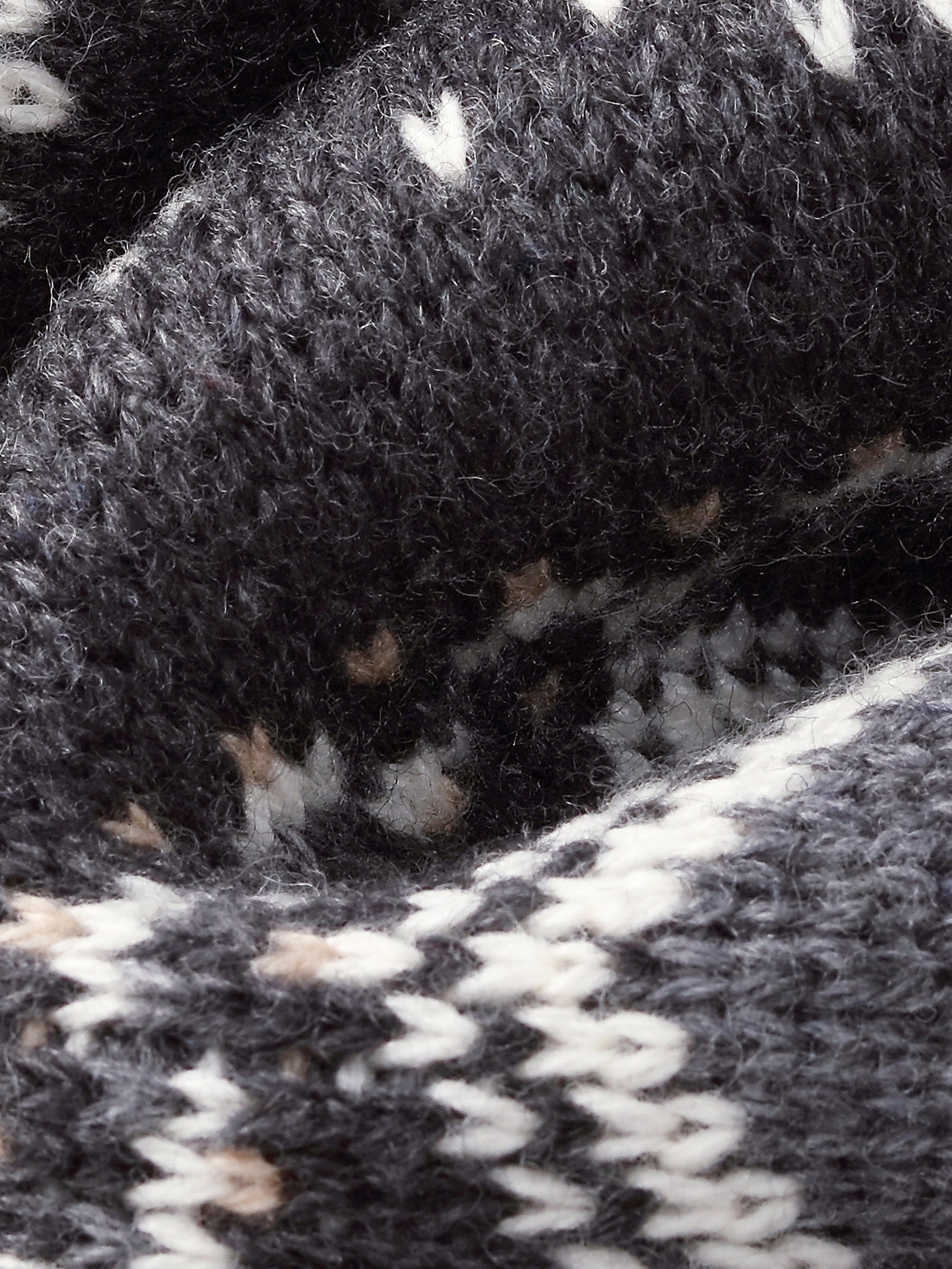 Wool Blend Jacquard V-Neck Women Knit Vest